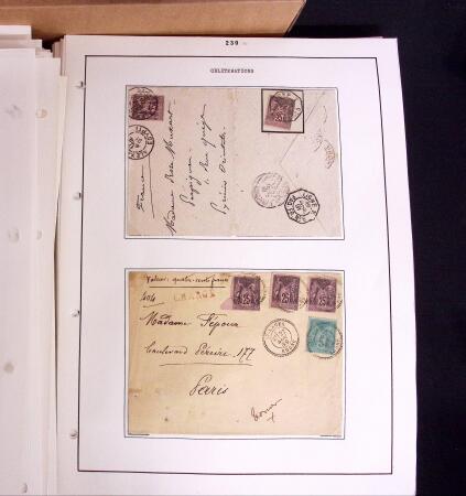 1876-1900 Collection spécialisée sur le TYPE SAGE