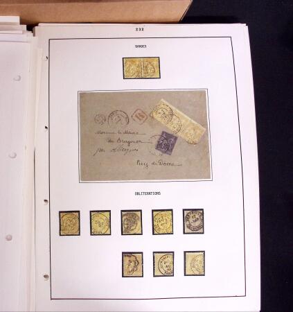 1876-1900 Collection spécialisée sur le TYPE SAGE
