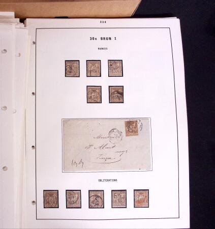 1876-1900 Collection spécialisée sur le TYPE SAGE