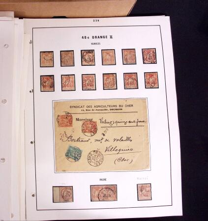 1876-1900 Collection spécialisée sur le TYPE SAGE
