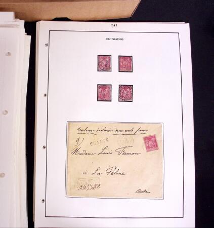 1876-1900 Collection spécialisée sur le TYPE SAGE