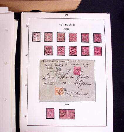 1876-1900 Collection spécialisée sur le TYPE SAGE