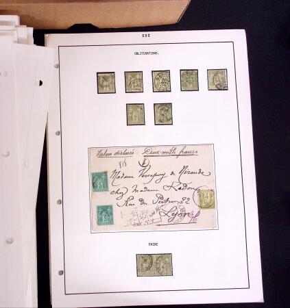 1876-1900 Collection spécialisée sur le TYPE SAGE
