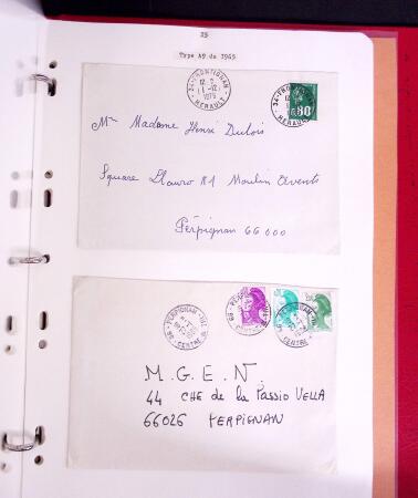 1800-1980, Lot très hétéroclite de lettres montrant