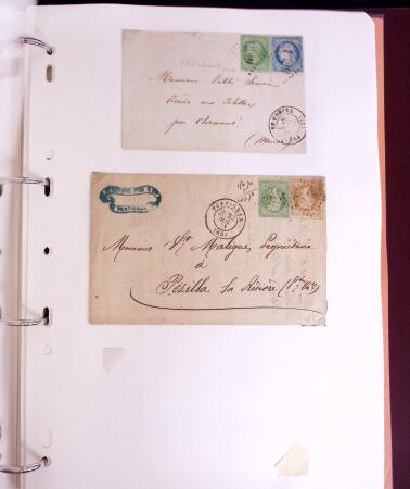 1800-1980, Lot très hétéroclite de lettres montrant