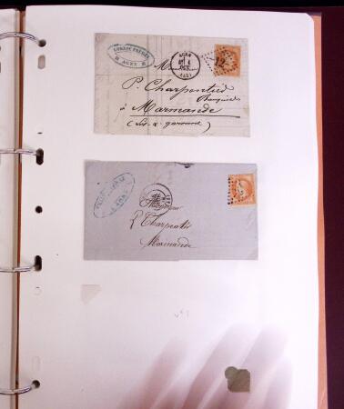 1800-1980, Lot très hétéroclite de lettres montrant
