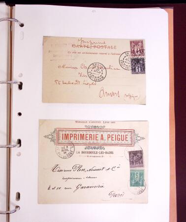 1800-1980, Lot très hétéroclite de lettres montrant