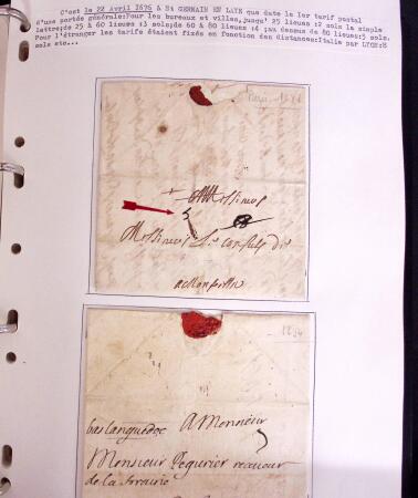 1618-1980, Lot d'histoire postale en 4 classeurs, surtout