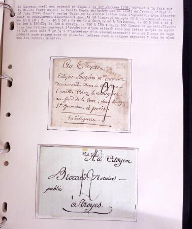1618-1980, Lot d'histoire postale en 4 classeurs, surtout