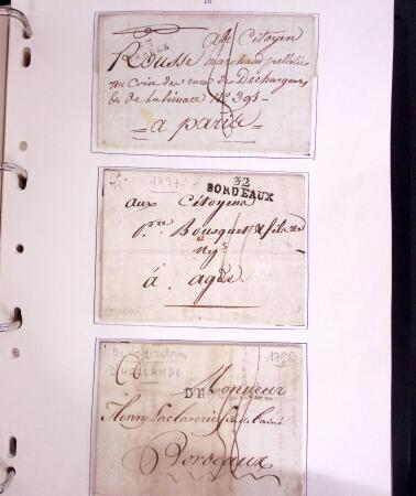 1618-1980, Lot d'histoire postale en 4 classeurs, surtout