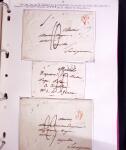 1618-1980, Lot d'histoire postale en 4 classeurs, surtout