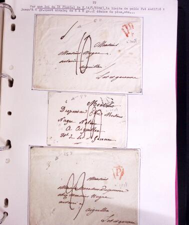 1618-1980, Lot d'histoire postale en 4 classeurs, surtout