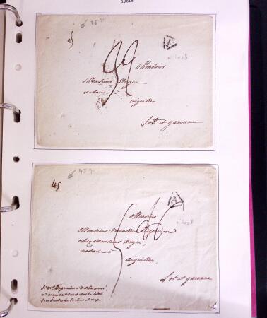 1618-1980, Lot d'histoire postale en 4 classeurs, surtout