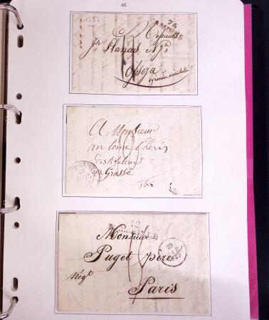 1618-1980, Lot d'histoire postale en 4 classeurs, surtout