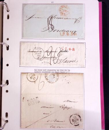 1618-1980, Lot d'histoire postale en 4 classeurs, surtout