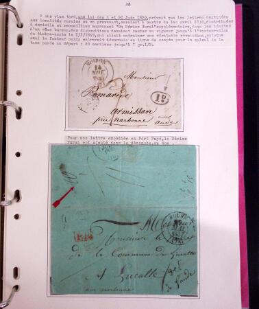 1618-1980, Lot d'histoire postale en 4 classeurs, surtout