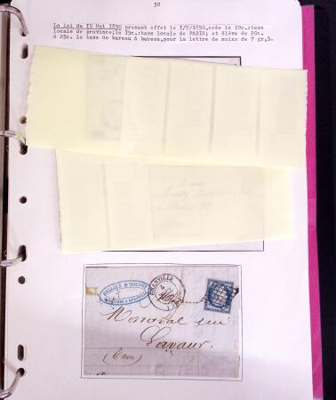1618-1980, Lot d'histoire postale en 4 classeurs, surtout