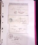 1618-1980, Lot d'histoire postale en 4 classeurs, surtout