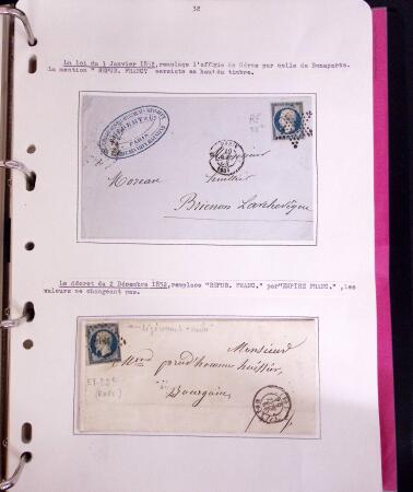 1618-1980, Lot d'histoire postale en 4 classeurs, surtout