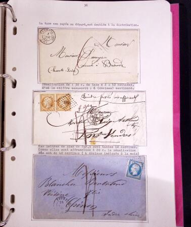 1618-1980, Lot d'histoire postale en 4 classeurs, surtout