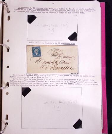 1618-1980, Lot d'histoire postale en 4 classeurs, surtout
