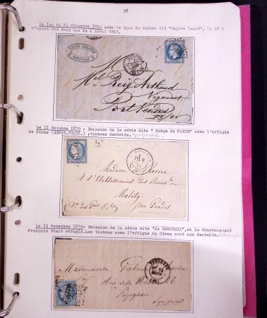 1618-1980, Lot d'histoire postale en 4 classeurs, surtout