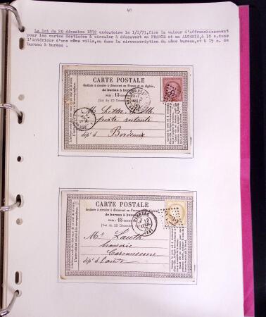 1618-1980, Lot d'histoire postale en 4 classeurs, surtout