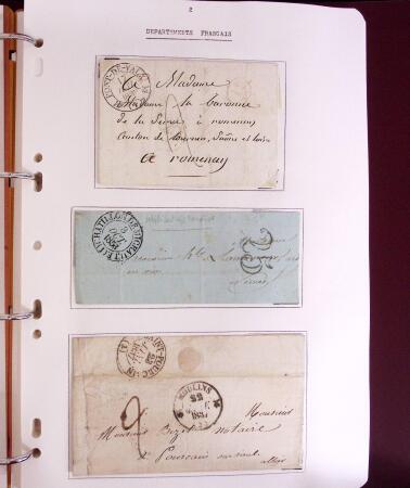 1618-1980, Lot d'histoire postale en 4 classeurs, surtout