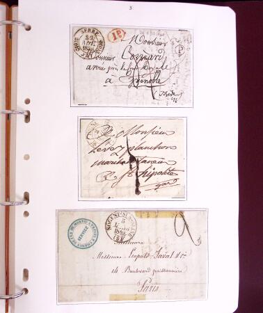1618-1980, Lot d'histoire postale en 4 classeurs, surtout