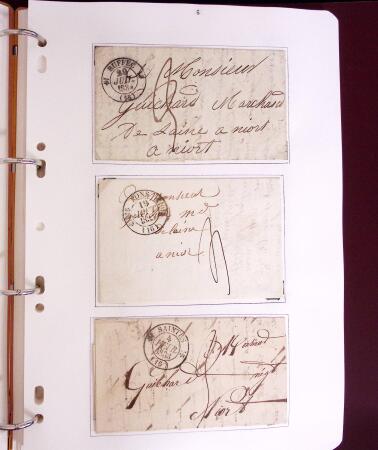1618-1980, Lot d'histoire postale en 4 classeurs, surtout