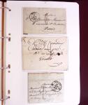 1618-1980, Lot d'histoire postale en 4 classeurs, surtout