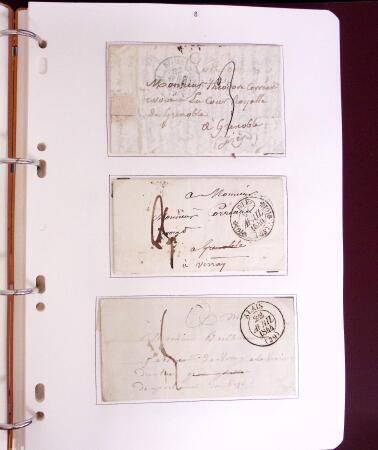 1618-1980, Lot d'histoire postale en 4 classeurs, surtout