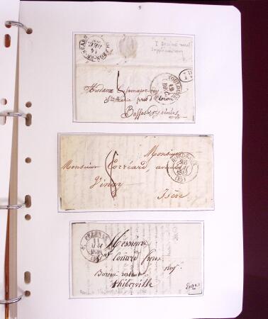 1618-1980, Lot d'histoire postale en 4 classeurs, surtout
