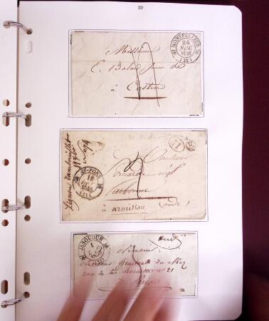 1618-1980, Lot d'histoire postale en 4 classeurs, surtout