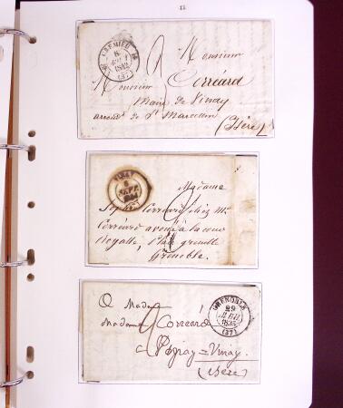 1618-1980, Lot d'histoire postale en 4 classeurs, surtout