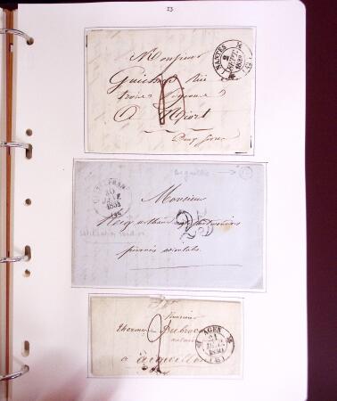 1618-1980, Lot d'histoire postale en 4 classeurs, surtout