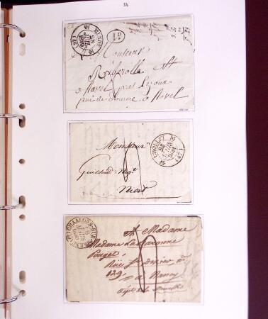 1618-1980, Lot d'histoire postale en 4 classeurs, surtout