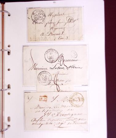 1618-1980, Lot d'histoire postale en 4 classeurs, surtout