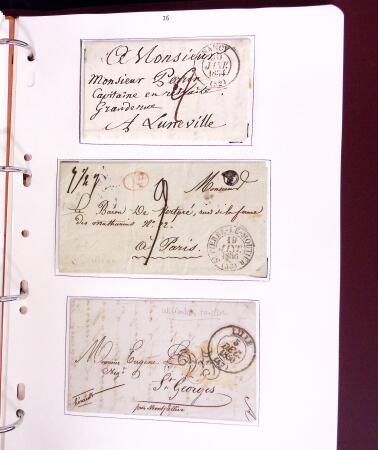 1618-1980, Lot d'histoire postale en 4 classeurs, surtout