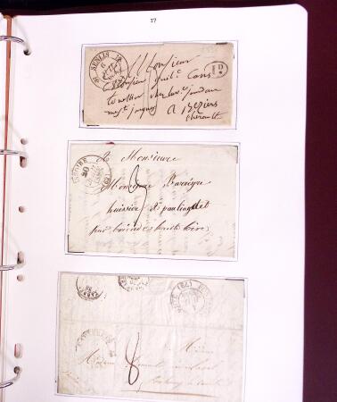 1618-1980, Lot d'histoire postale en 4 classeurs, surtout