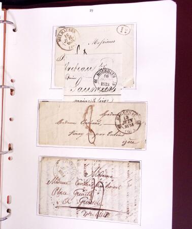 1618-1980, Lot d'histoire postale en 4 classeurs, surtout