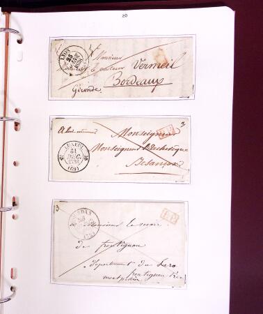1618-1980, Lot d'histoire postale en 4 classeurs, surtout