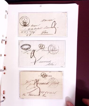 1618-1980, Lot d'histoire postale en 4 classeurs, surtout
