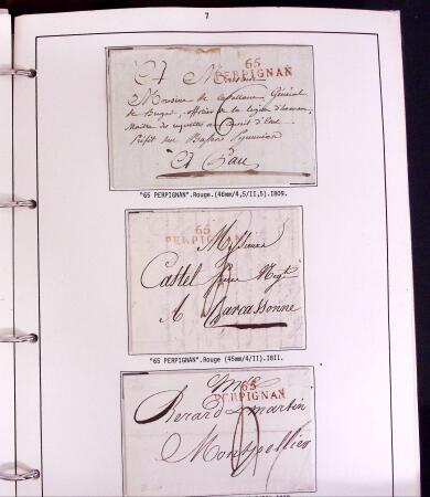 1699-1900, Histoire postale des Pyrénées-Orientales, 