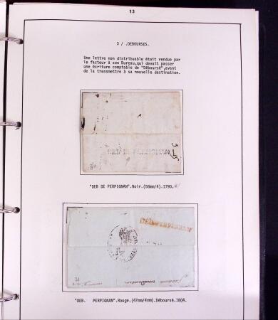 1699-1900, Histoire postale des Pyrénées-Orientales, 