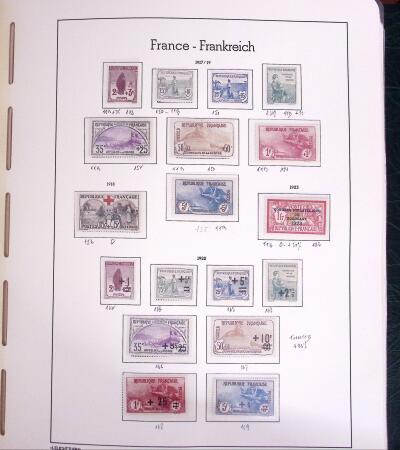 1900-1980 Collection de France en albums et composé