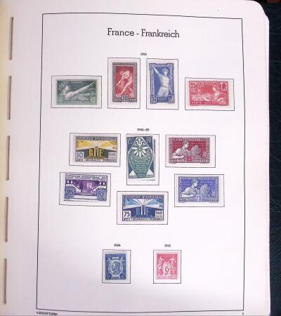 1900-1980 Collection de France en albums et composé