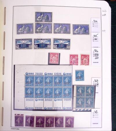 1900-1980 Collection de France en albums et composé