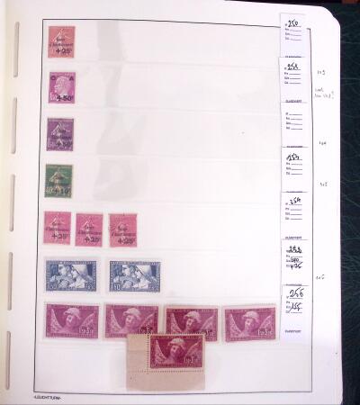 1900-1980 Collection de France en albums et composé