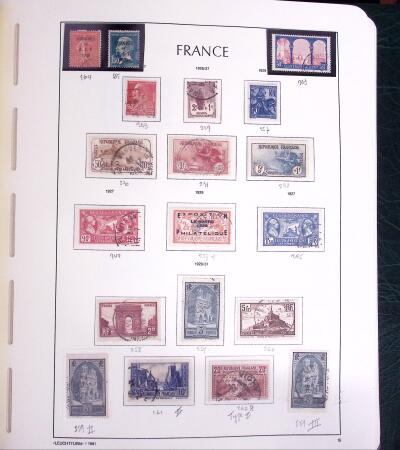 1900-1980 Collection de France en albums et composé